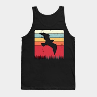 Retro Flying Bird, Vintage Birds Lover Tank Top